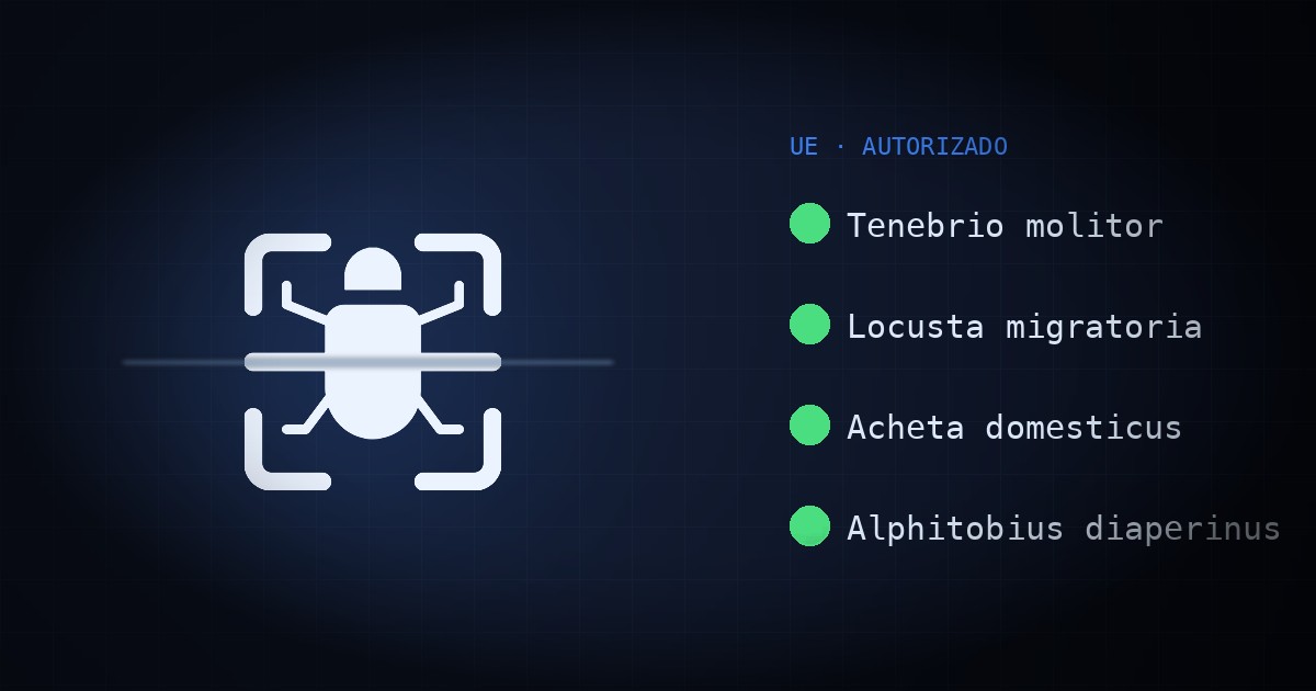 ¿Qué está autorizado como alimento de insectos en la UE? (Actualización)
